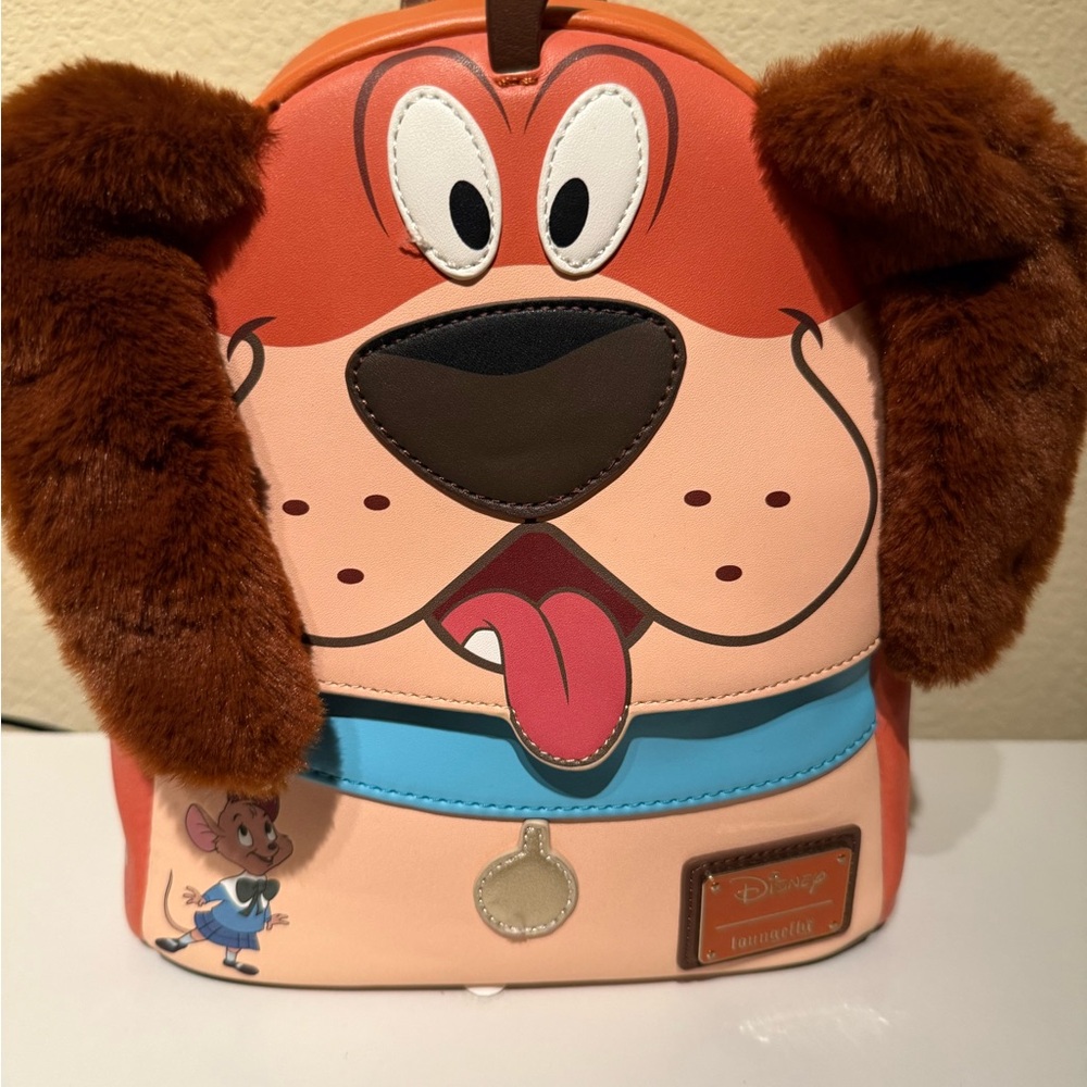 Loungefly Disney Great Mouse Detective Dog “ Toby” Mini Backpack